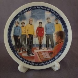 Star Trek Vintage 1991 Paramount Pictures Hamilton Gifts Ceramic 4” Plate